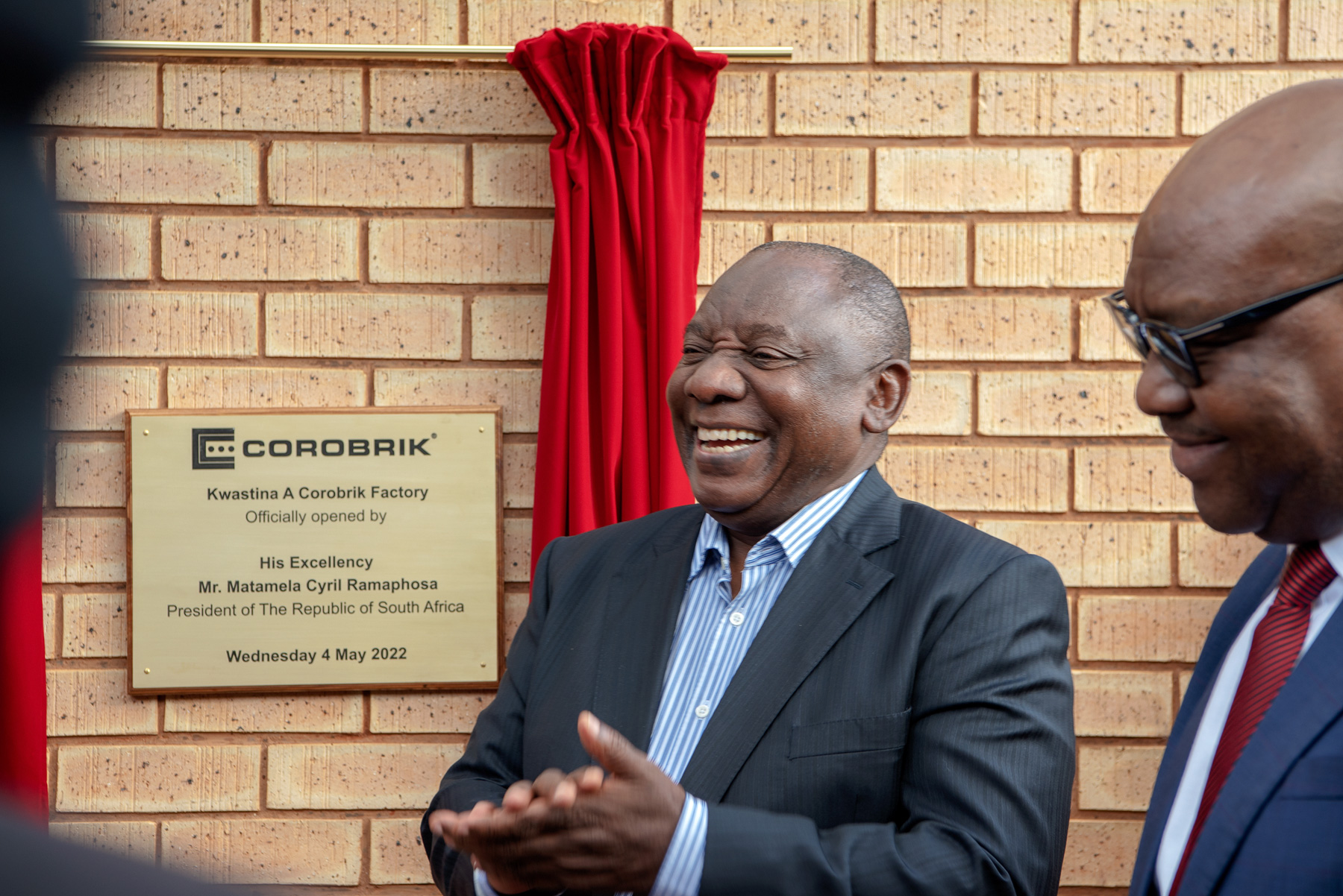 President Cyril Ramaphosa opens Corobrik's Kwastina factory