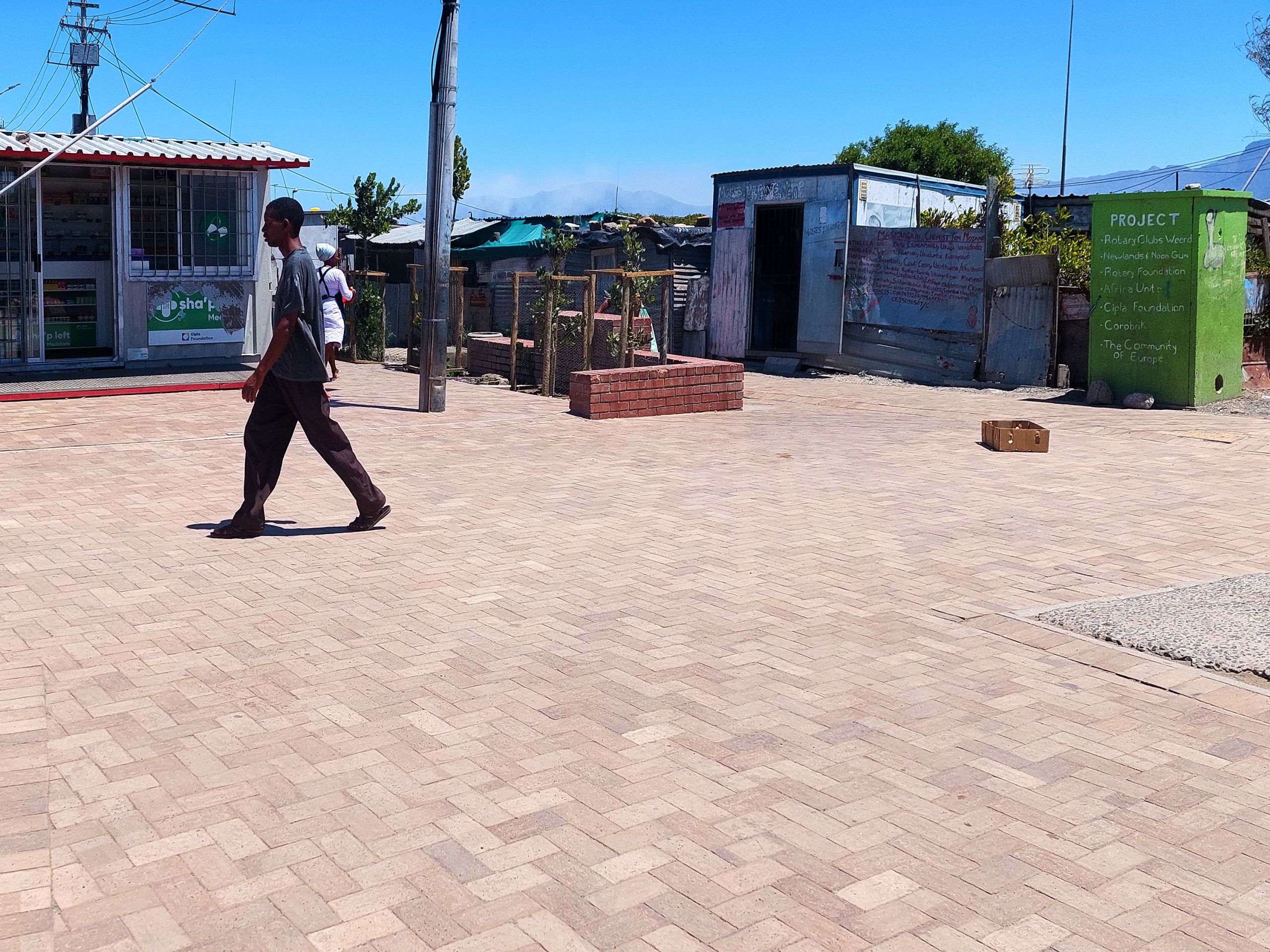 Corobrik donates pavers to the Europe Informal Settlement 