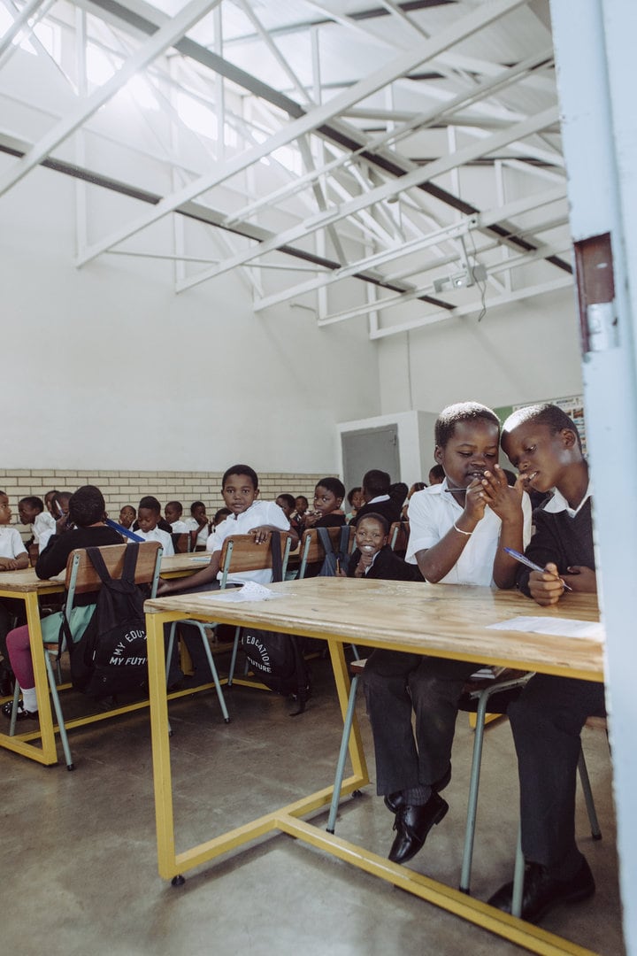 eThekwini Primary classroom with learners 