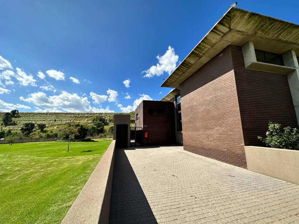 Nasrec Memorial Park face brick exterior and gardens