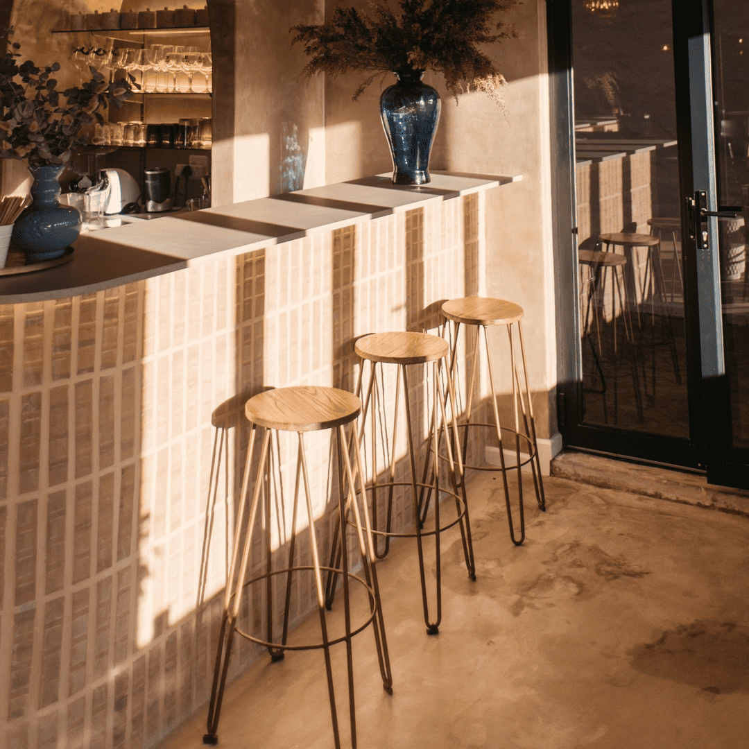Good Coffee Co. Bar made with Corobrik Champagne Pavers