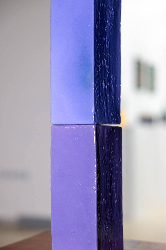 Upclose Glazed Bricks Shot.